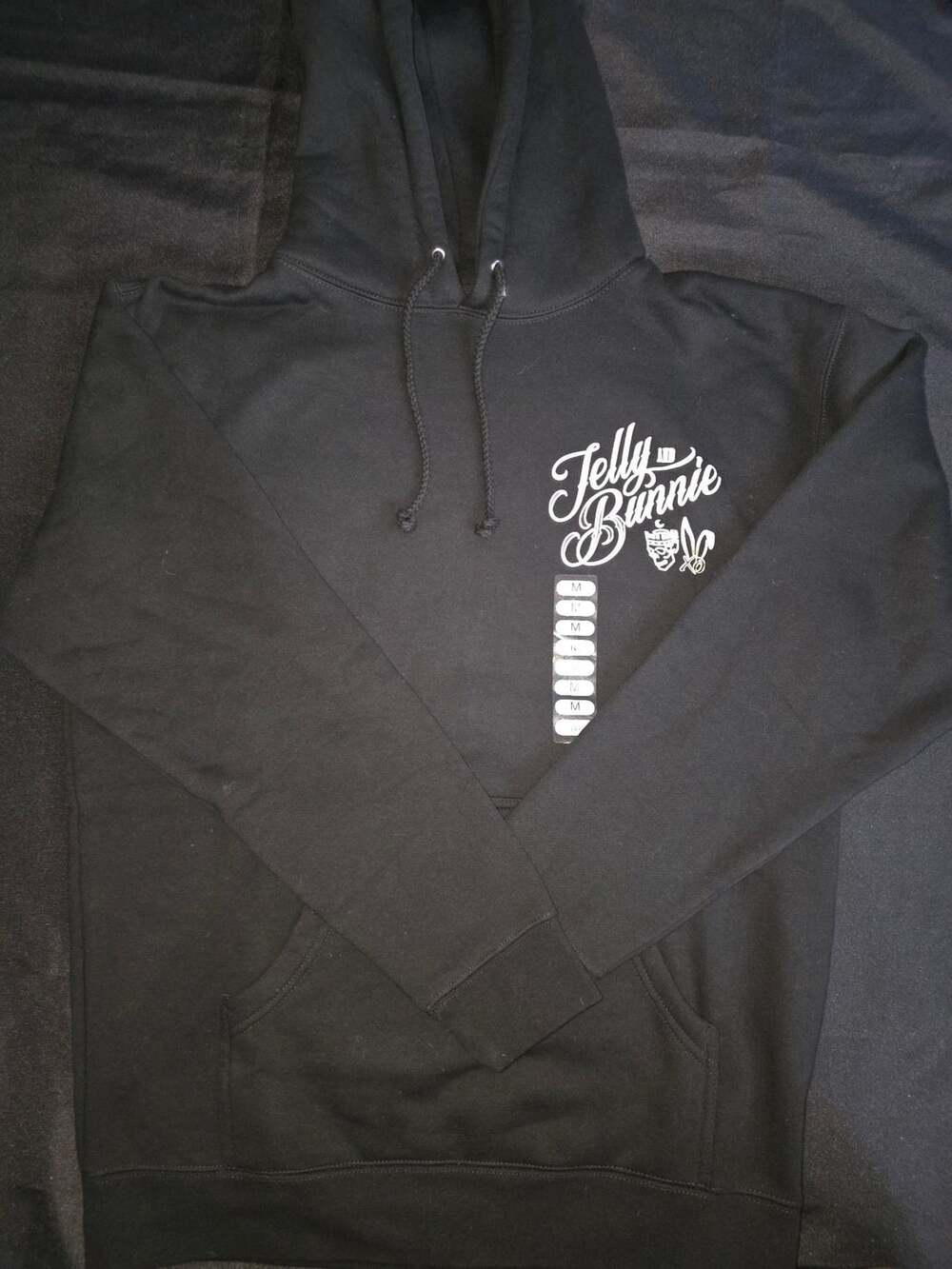 Bunnie XO Jelly and Bunnie Hoodie Size M Black Graphic Pullover